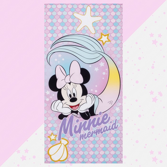 Полотенце  "Минни Маус" 70х146&plusmn;2 см, 100% хлопок  160гр/м2