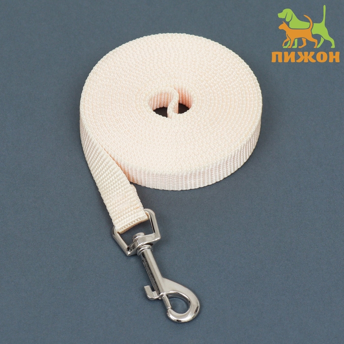 Поводок 3 м х 1,5 см, бежевый Поводок 3 м х 1,5 см, бежевый