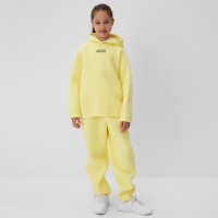 Костюм детский (худи, брюки) MINAKU: Basic Line KIDS, oversize, цвет жёлтый, рост 152
