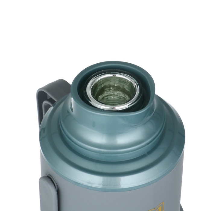 Термос 1.2 л, со стеклянной колбой, сохраняет тепло 24 ч , зеленый