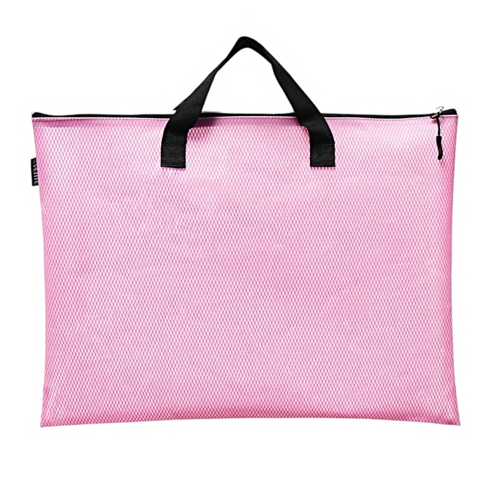 Папка для чертежей и рисунков A3, 420 х 330 х 20 мм, ПВХ, молния сверху, deVENTE Armour, розовая