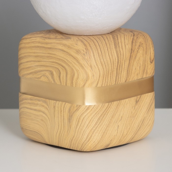 Лампа настольная Лампа настольная "Алехандра" 1х40Вт Е14 под дерево/золото 11х11х23см