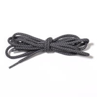 Шнурки для обуви, пара, круглые, со светоотражающим узором, d = 6 мм, 110 см, цвет серый/чёрный Шнурки для обуви, пара, круглые, со светоотражающим узором, d = 6 мм, 110 см, цвет серый/чёрный