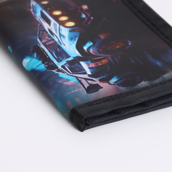 Кошелёк детский на липучке &laquo;Выбражулька&raquo;, цвет чёрный