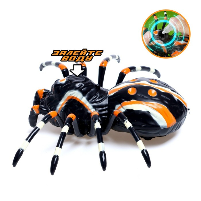 Паук радиоуправляемый «Тарантул», эффект дыма, световые эффекты, работает от аккумулятора Паук радиоуправляемый «Тарантул», эффект дыма, световые эффекты, работает от аккумулятора