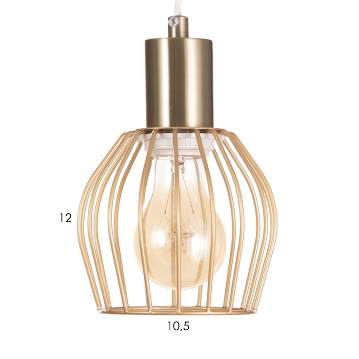 Светильник подвесной "Лофт" 1х25Вт Е27 Бронза 12х116х11