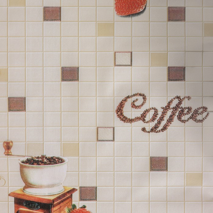 Клеёнка на стол Доляна, на нетканой основе, ширина 137 см, общая толщина 0,19 мм, рулон 20 м