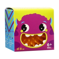 Развивающий массажный мячик, диаметр 8 см, цвет желтый Крошка Я Развивающий массажный мячик, диаметр 8 см, цвет желтый Крошка Я