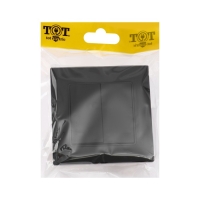 Выключатель TOT Glossy Glass, 10 А, 2 клавиши, скрытый, стекло, черный Выключатель TOT Glossy Glass, 10 А, 2 клавиши, скрытый, стекло, черный