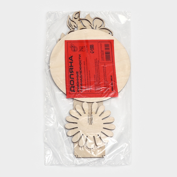 Салфетница деревянная &laquo;Букет с бантом&raquo;, 25&times;13&times;13 см