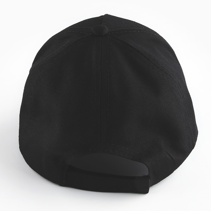 Кепка женская однотонная, цвет чёрный, х/б, р-р- 56 Кепка женская однотонная, цвет чёрный, х/б, р-р- 56