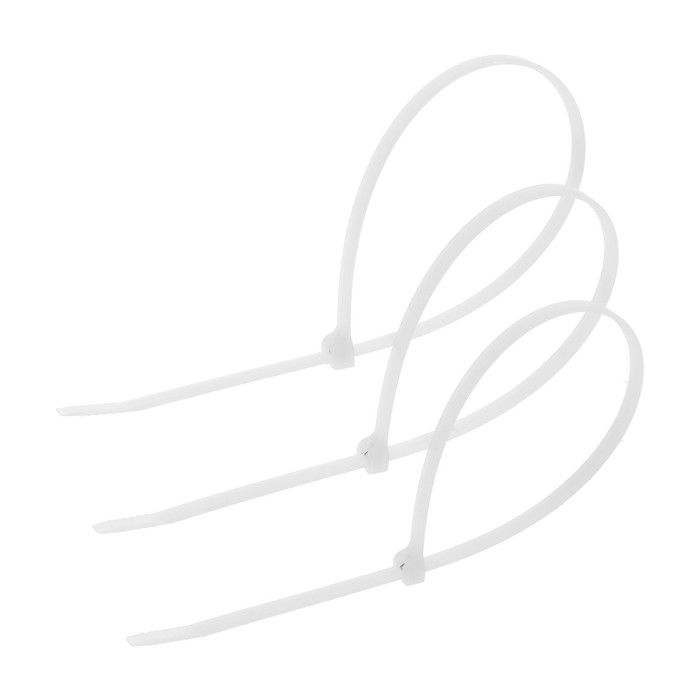 Хомут-стяжка с металлическим замком, размер 4,7х300 мм, натуральный Хомут-стяжка с металлическим замком, размер 4,7х300 мм, натуральный