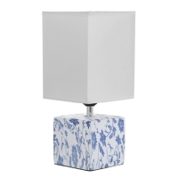 Настольная лампа "Сафари" Е27 40Вт бело-фиолетовый 12,5х12,5х29 см RISALUX