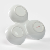 Менажница 3 ячейки Доляна «Мишка Отто», 20,5×10 см, цвет белый Менажница 3 ячейки Доляна «Мишка Отто», 20,5×10 см, цвет белый