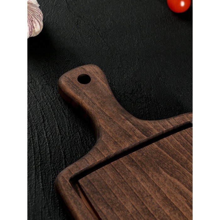 Набор разделочных досок на подставке Wild Kitchen, 37.5&times;17.5&times;2 см и 32&times;15 см, бук темный