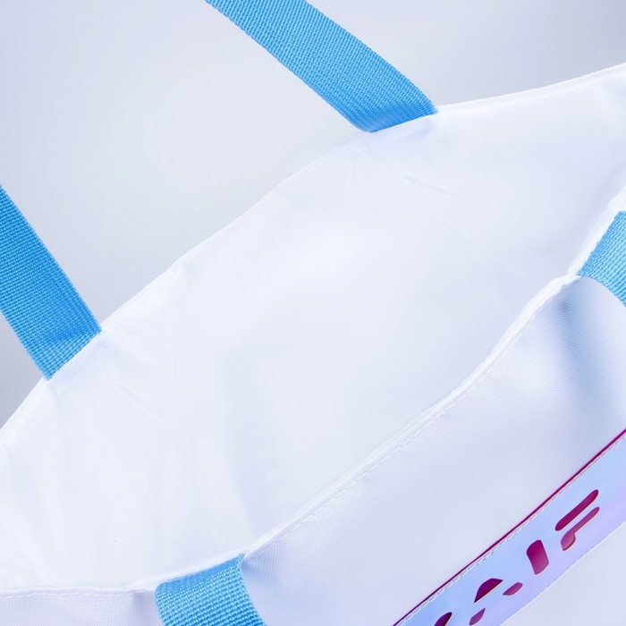 Шопер KAIF без молнии с подкладкой, цвет белый Шопер KAIF без молнии с подкладкой, цвет белый