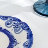 Чайная гжель &laquo;Ромашка&raquo;, бело-синий,керамика,