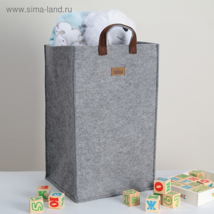 Корзина для хранения Eva Elegance, 30&times;30&times;50 см, цвет серый