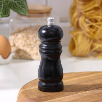 Мельница для специй Доляна, 13×4,5 см, металлический механизм, цвет чёрное дерево Мельница для специй Доляна, 13×4,5 см, металлический механизм, цвет чёрное дерево