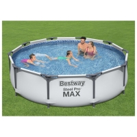 Бассейн каркасный Steel Pro Max, 305 х 76 см, с фильтр-насосом, 56408 Bestway Бассейн каркасный Steel Pro Max, 305 х 76 см, с фильтр-насосом, 56408 Bestway