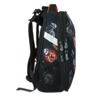 Рюкзак каркасный школьный 38 х 30 х 16 см, эргономичная спинка, Stavia "Динозавр 1", чёрный Рюкзак каркасный школьный 38 х 30 х 16 см, эргономичная спинка, Stavia "Динозавр 1", чёрный