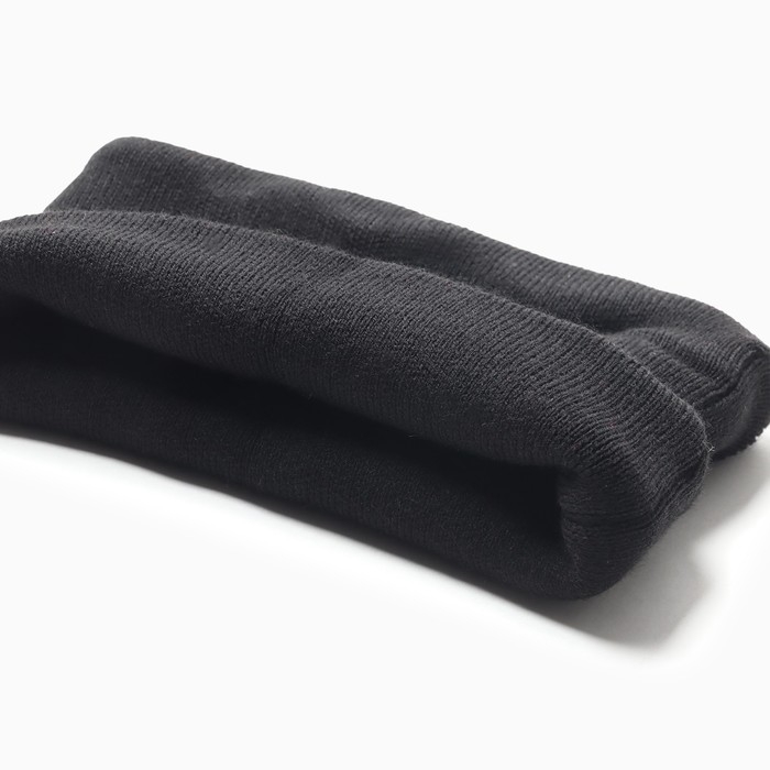 Комплект детский (шапка, снуд), цвет черный, размер 48-52 Комплект детский (шапка, снуд), цвет черный, размер 48-52