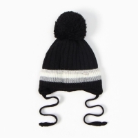 Шапка детская, цвет черный, размер 50-52 Шапка детская, цвет черный, размер 50-52