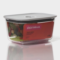 Ланч - бокс с вакуумным клапаном Доляна, 800 мл, 16,7&times;12&times;8,5 см, прозрачный