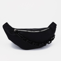 Поясная сумка на молнии, цвет чёрный Поясная сумка на молнии, цвет чёрный