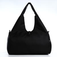 Сумка спортивная для йоги, на молнии, 48*25*21 см, цвет чёрный