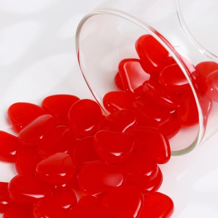 Светящийся декор Светящийся декор "Галька" коралловая, 100гр / фракция 2-3см