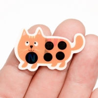 Детский термометр - наклейка налобный "Котенок", до 40°, 3.9 х 2.5 см Детский термометр - наклейка налобный "Котенок", до 40°, 3.9 х 2.5 см