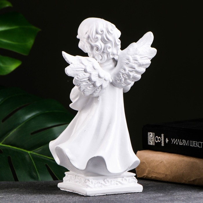 Фигура Фигура "Ангел девочка с берестой" 23х14см