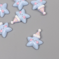 Декор для творчества пластик "Звездочка в колпаке" набор 6 ш 2,7х2,5х0,8 см Декор для творчества пластик "Звездочка в колпаке" набор 6 ш 2,7х2,5х0,8 см