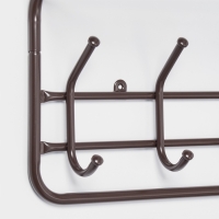 Вешалка с полкой 60 см, цвет Коричневый Вешалка с полкой 60 см, цвет Коричневый