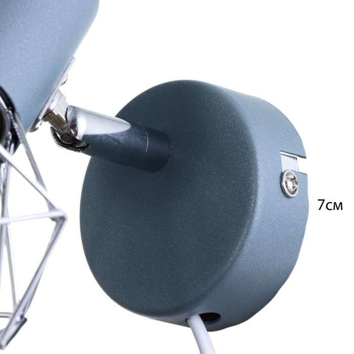 Бра с переключателем на проводе "Виола" Е14 40Вт синий 13х10х18см