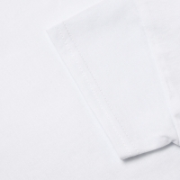 Футболка детская со спущенным плечом, цвет белый, рост 116 см