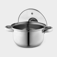 Кастрюля с крышкой из нержавеющей стали Доляна &laquo;Классика&raquo;, 1,5 л, d=17,5 см, капульное дно