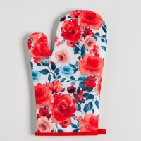 Варежка Доляна "Розы" 26х16 см, 100% п/э Варежка Доляна "Розы" 26х16 см, 100% п/э