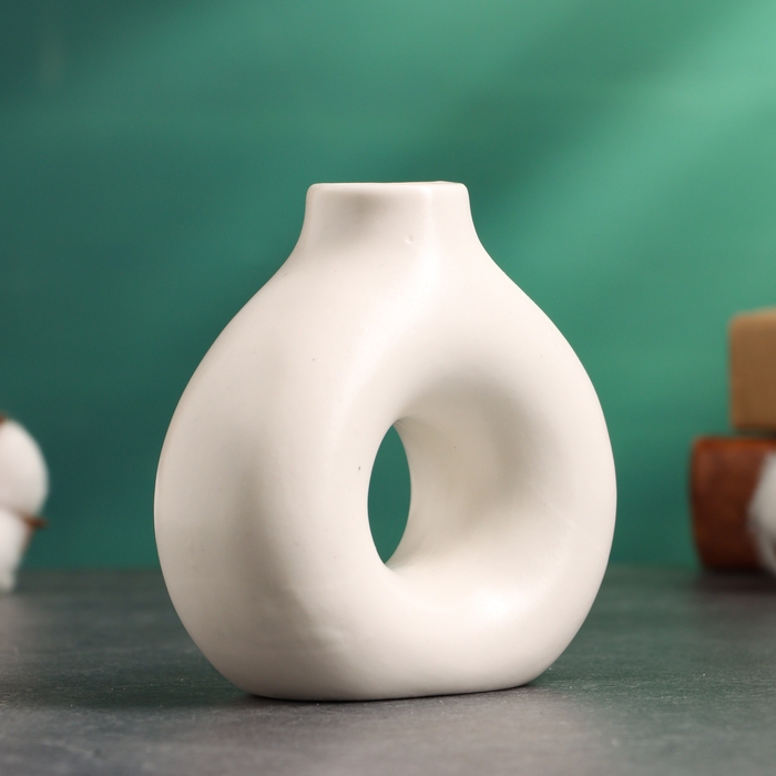 Подсвечник Подсвечник "Меланд" белый глянец, 10х5х10см