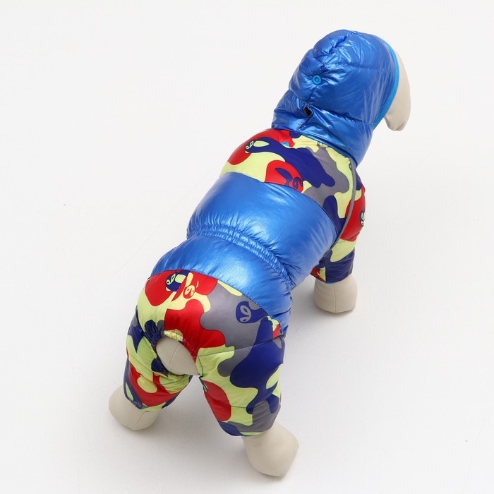 Комбинезон "Волна" с утяжкой, размер 12 (ДС 24 см, ОГ 38 см, ОШ 27 см), синий