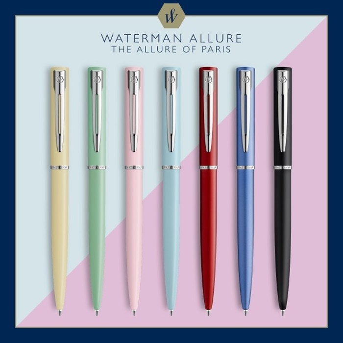 Ручка шариковая Waterman ALLURE, 1,0 мм (M), синий корпус, подар/упак 2068191 Ручка шариковая Waterman ALLURE, 1,0 мм (M), синий корпус, подар/упак 2068191
