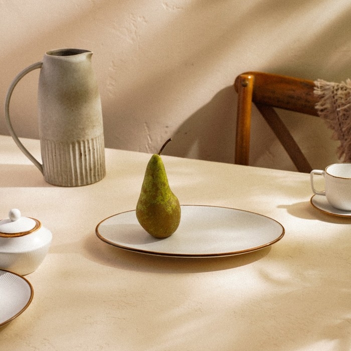 Блюдо фарфоровое SL Home «Волна в камне», 30,5×20 см, цвет белый Блюдо фарфоровое SL Home «Волна в камне», 30,5×20 см, цвет белый