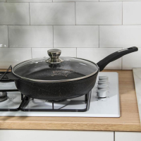 Сковорода «Гранит Star», d=30 см, стеклянная крышка, антипригарное покрытие, тёмно-синий Сковорода «Гранит Star», d=30 см, стеклянная крышка, антипригарное покрытие, тёмно-синий