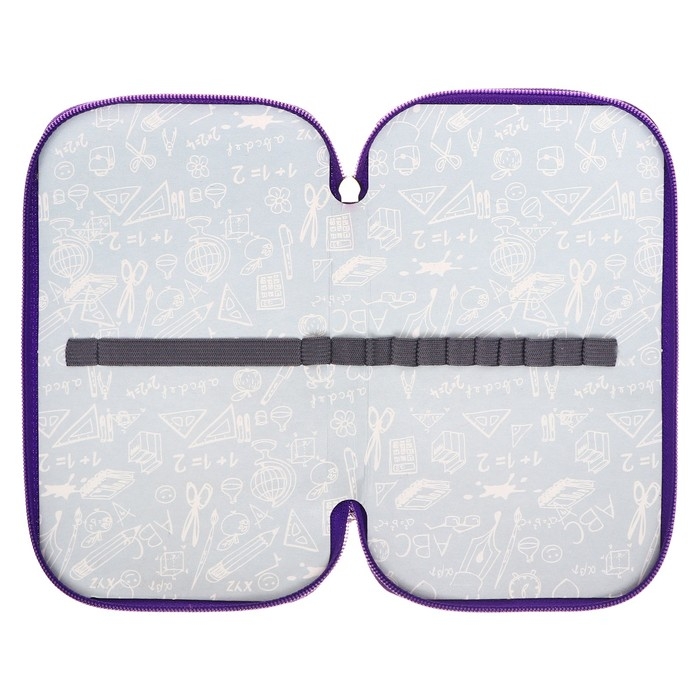 Пенал 3 секции, 125 х 205 х 55 мм, Calligrata 8П26/3 Пенал 3 секции, 125 х 205 х 55 мм, Calligrata 8П26/3 "Музыка" (с эффектом металлика) ,ламинированный картон