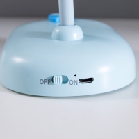 Лампа настольная "Мими" LED 3Вт диммер USB голубой 8х12,5х32 см RISALUX Лампа настольная "Мими" LED 3Вт диммер USB голубой 8х12,5х32 см RISALUX