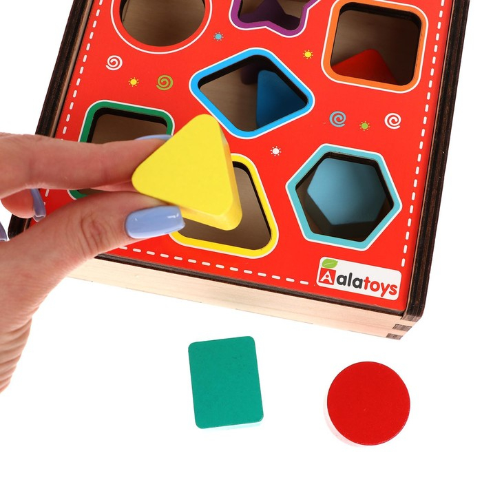 Сортер &laquo;Радуга&raquo; 7 деталей, 15 &times; 15 &times; 5.7 см