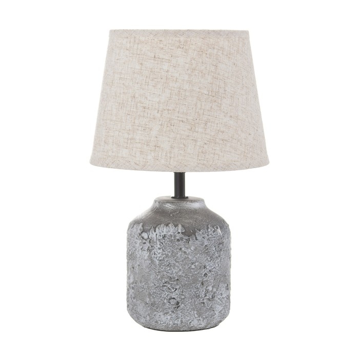 Настольная лампа "Ариса" Е14 40Вт серый 20х20х32 см RISALUX