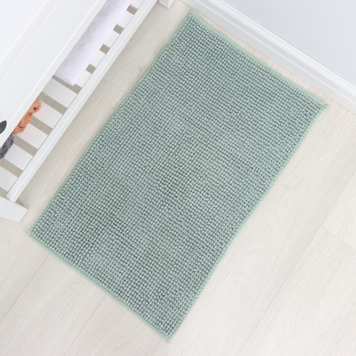 Коврик для дома LaDо́m, букли, плотность 1000 г, 50×80 см, цвет мятный Коврик для дома LaDо́m, букли, плотность 1000 г, 50×80 см, цвет мятный