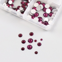 Декор для творчества стекло "Стразы. Тёмно-фиолетовый" d=2-4,8 мм н-р 1188 шт 6х8х1,5 см Декор для творчества стекло "Стразы. Тёмно-фиолетовый" d=2-4,8 мм н-р 1188 шт 6х8х1,5 см